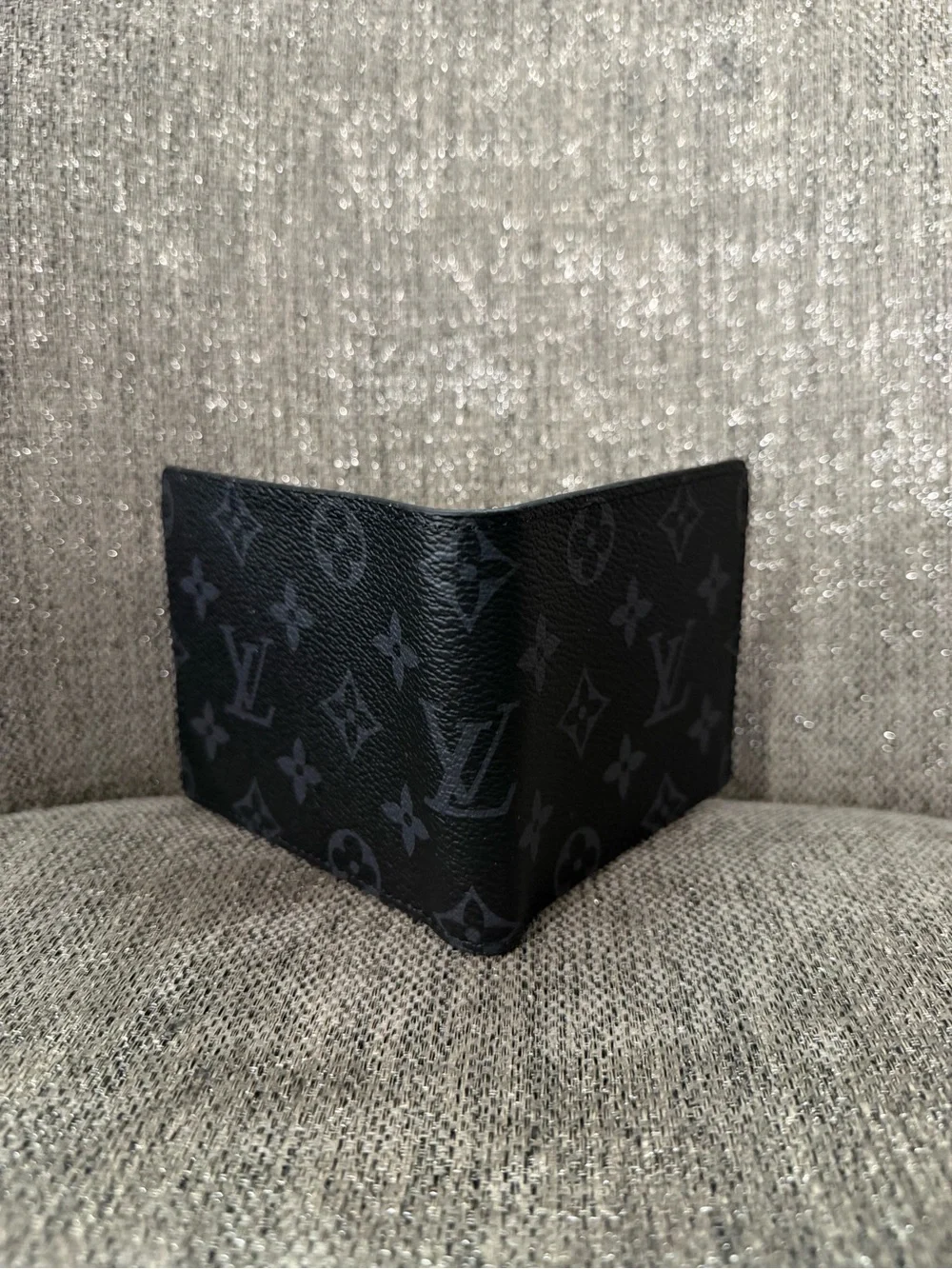 Louis Vuitton Black Monogram Eclipse Canvas Bi-Fold Wallet